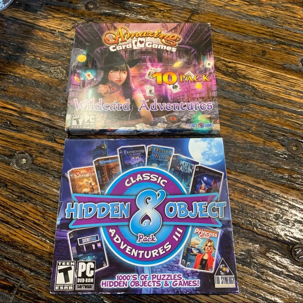 Computer Games Card Games Set of Two.